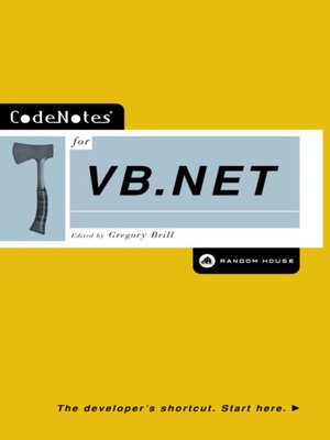 cover image of CodeNotes for VB.NET